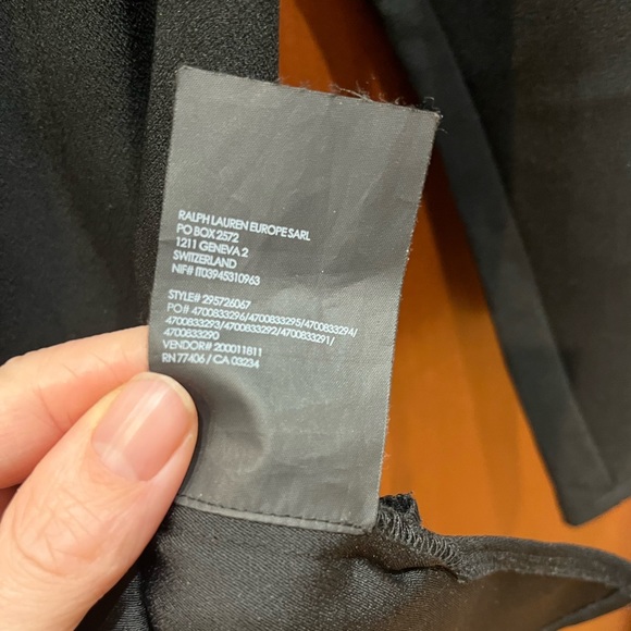 Club Monaco Fitted Blouse, black, size S - Picture 6 of 7